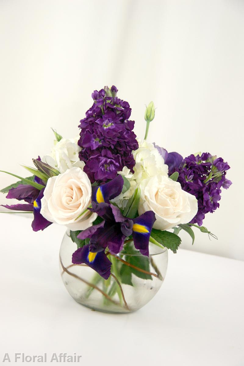 EV124-Purple Iris Arrangement