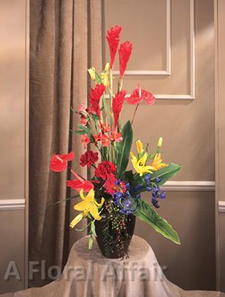 SY0024-Tropical Flowers Funeral Arrangement