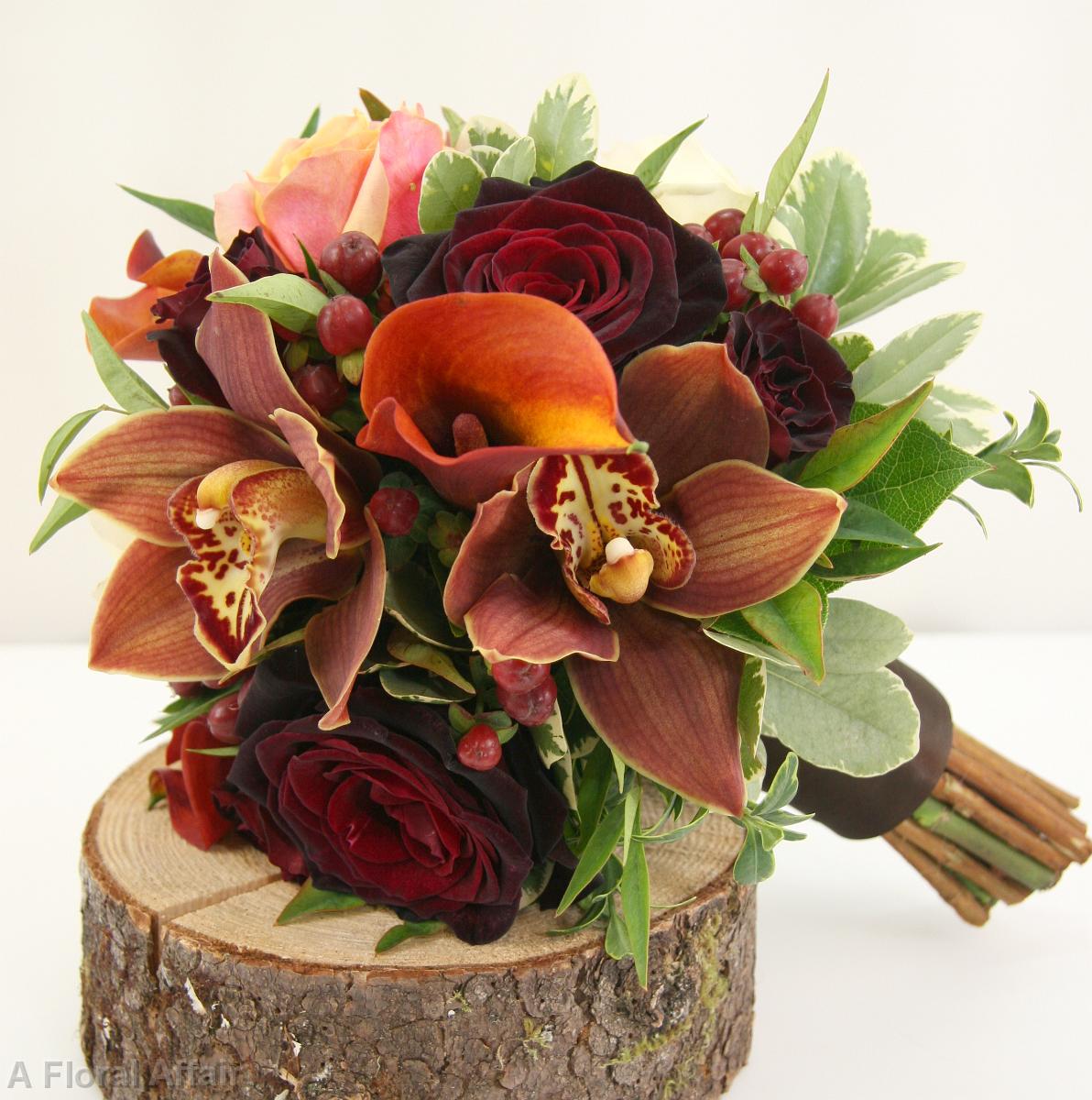 BB0824-Rustic Fall Bridesmaids Bouquet