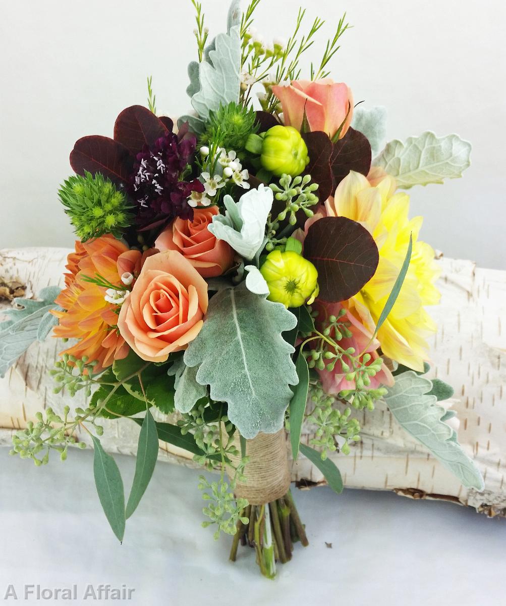 BB1175A-Bridesmaids Vintage Autumn Garden Bouquet