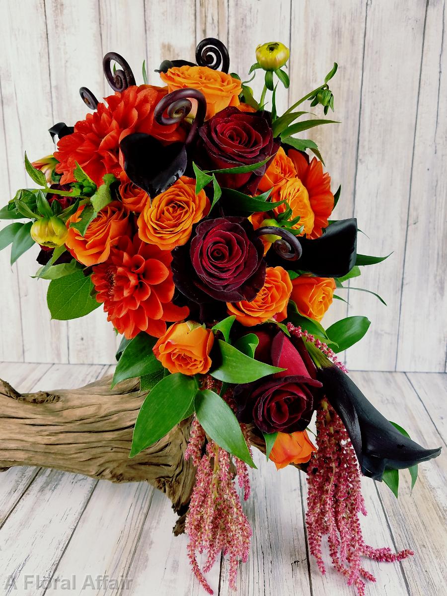 BB1399-Fall Cascading Brides Bouquet