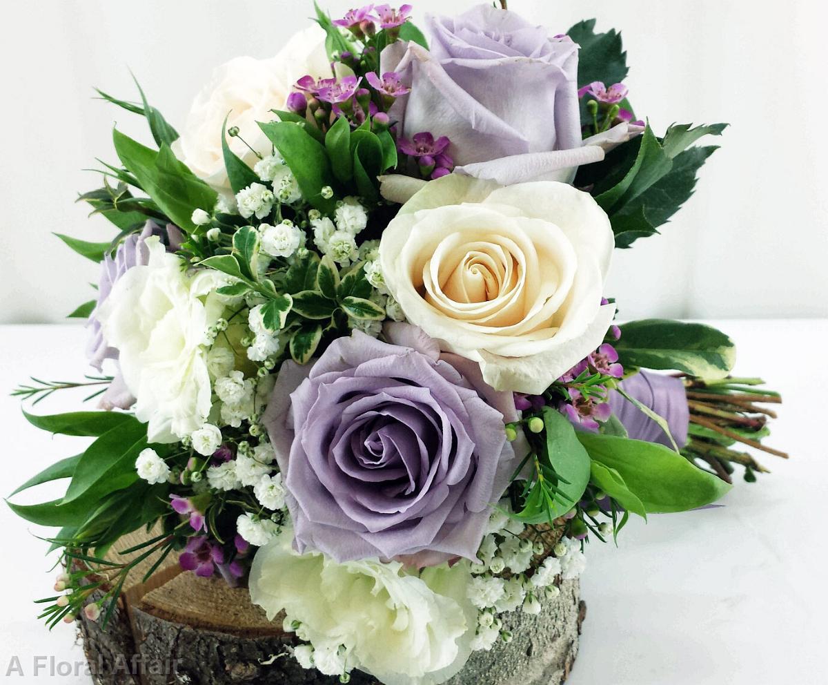 BB0931-Vintage Garden Chic Lavender and White Bouquet