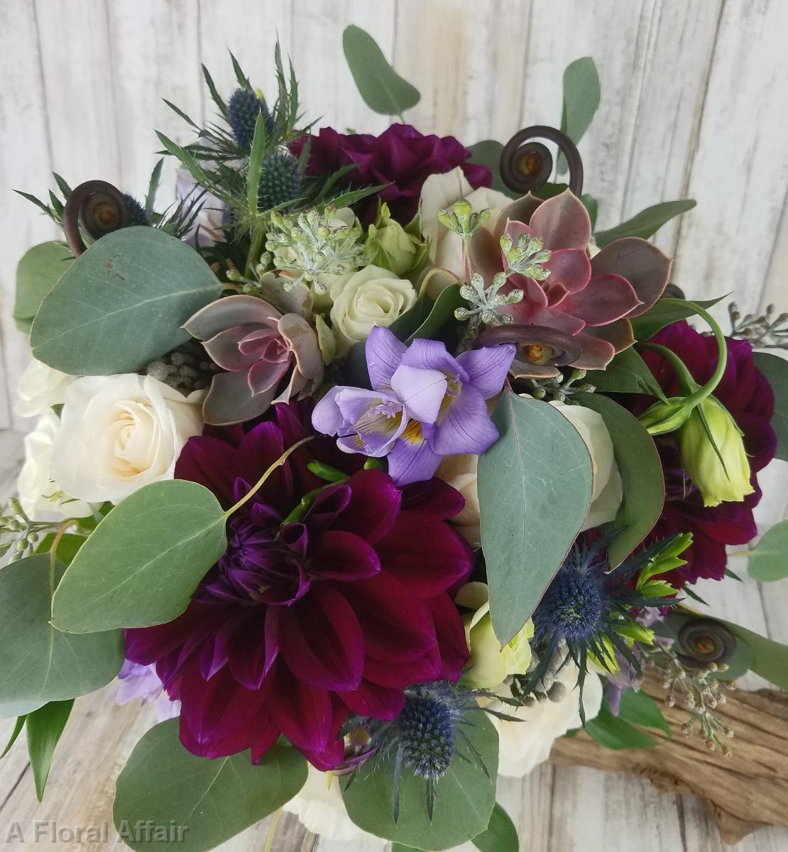 BB1490-Jewel Tone Bridal Bouquet