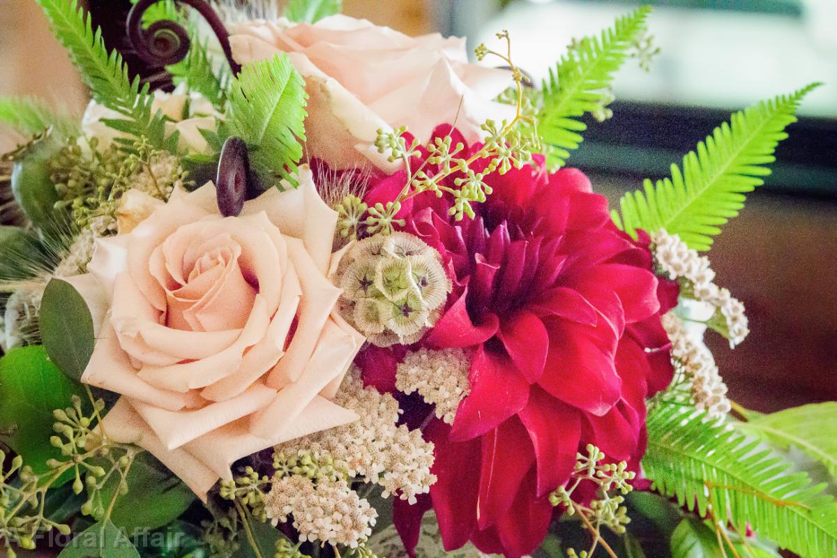 BB1245-Fern Curls, Scabiosa Pod, Seeded Eucalyptus and Fern