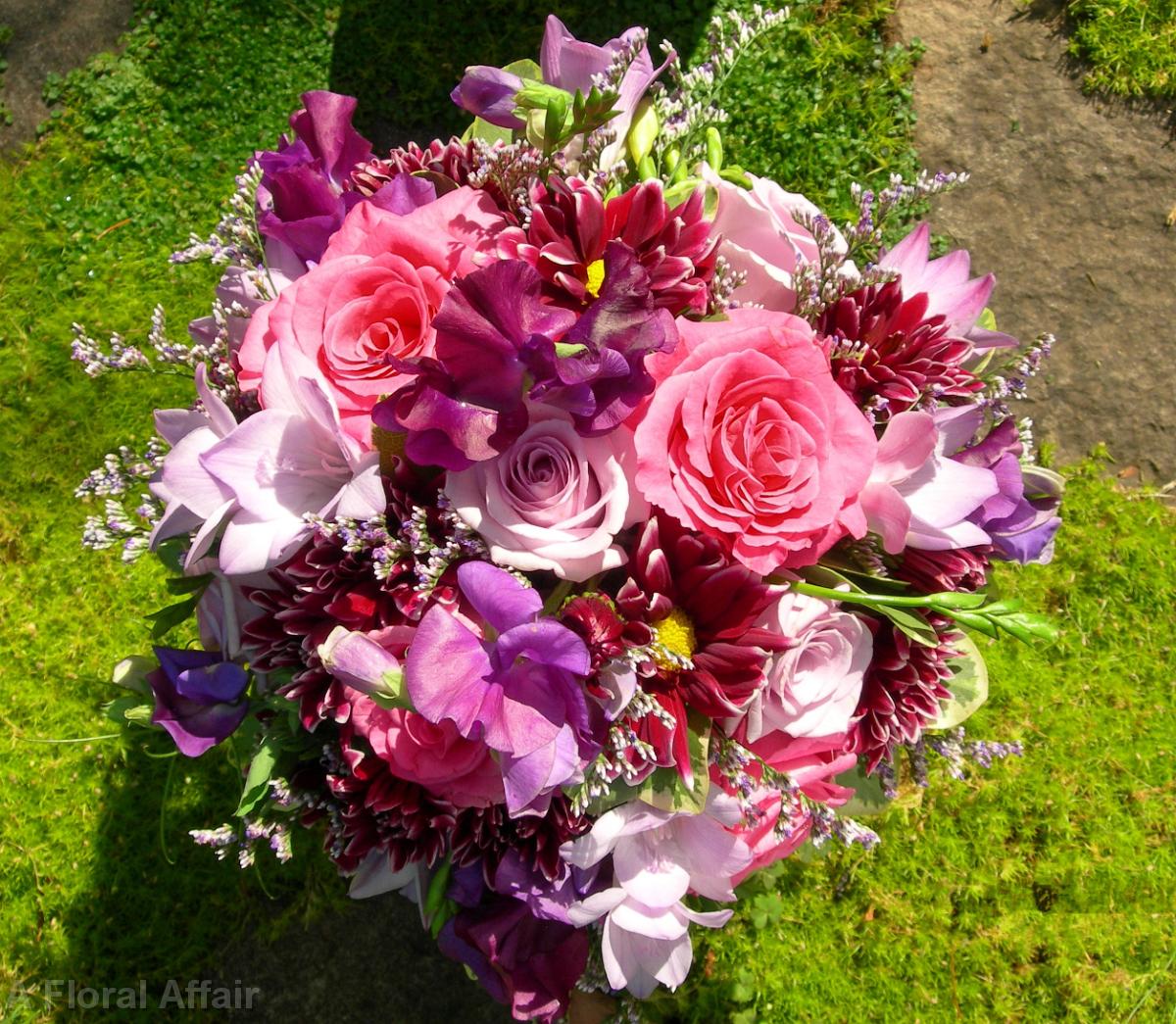 BB0071-Mixed Pink and Purple Spring Bouquet