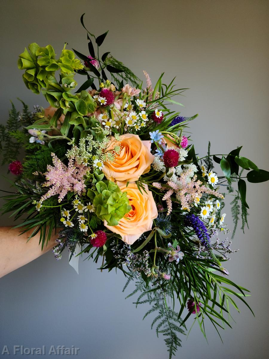 BB1612-Wildflower Spring Garden Bridal Bouquet