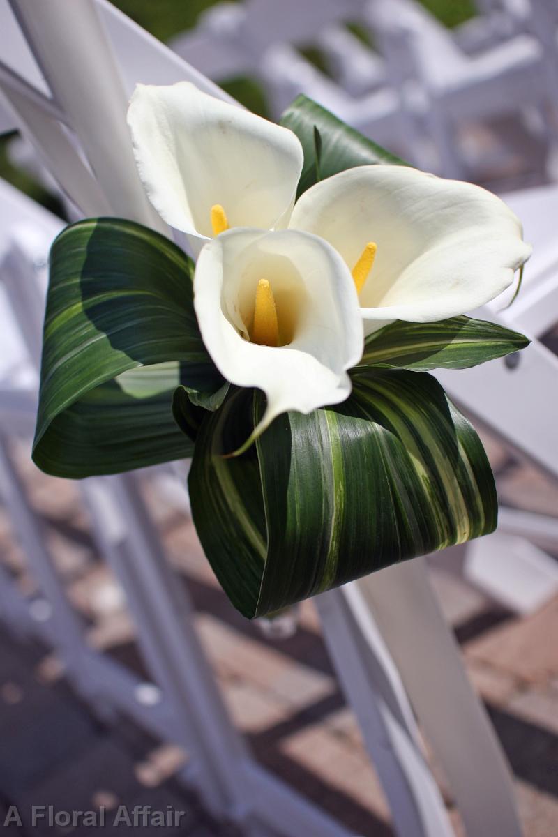 AM0582-Elegant Calla Lily Aisle Marker