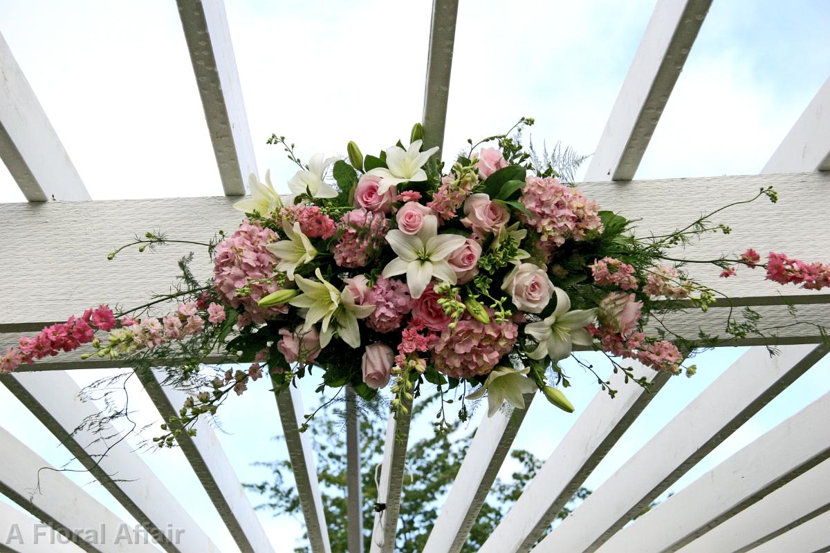 CF0808-Pink Weddding Arch Flowers