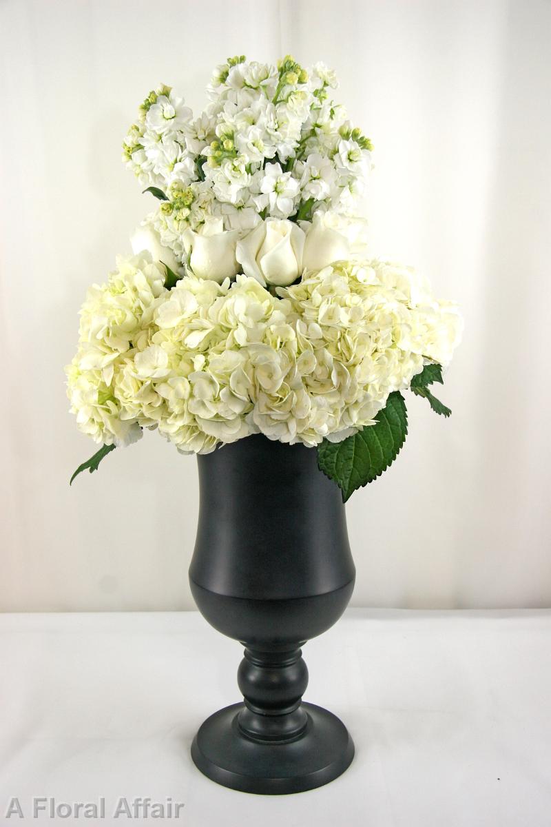 RF1069-White and Black, Stylish Modern Tall Centerpiece