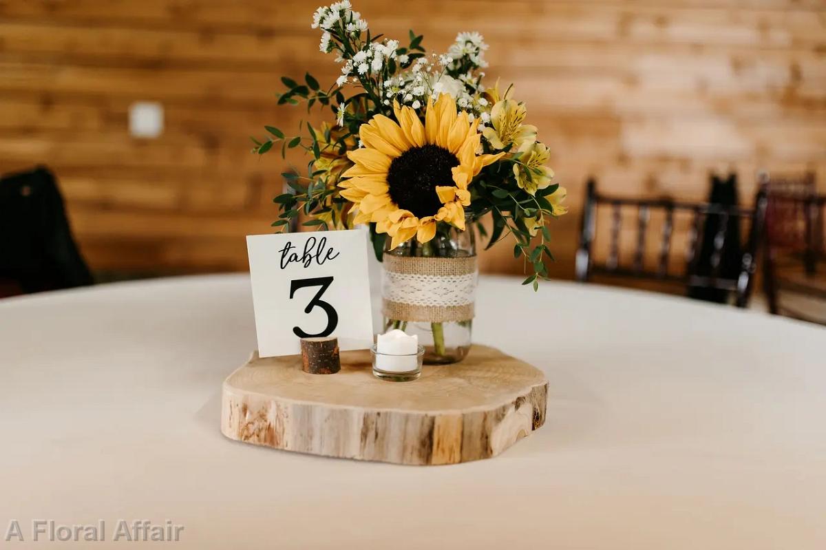 RF1522-Rustic Sunflower Centerpiece