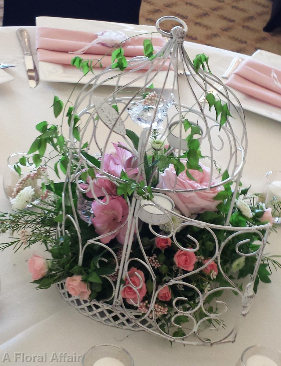 RF1134-Vintage Bird Cage Centerpiece