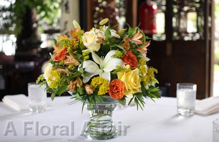 RF0384-Yellow, Orange and White Centerpiece