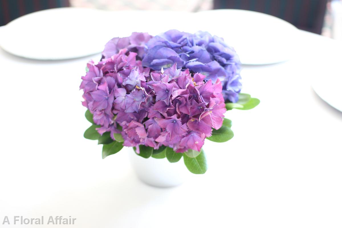 RF0461-Shades of Purple Hydrangea Centerpiece.