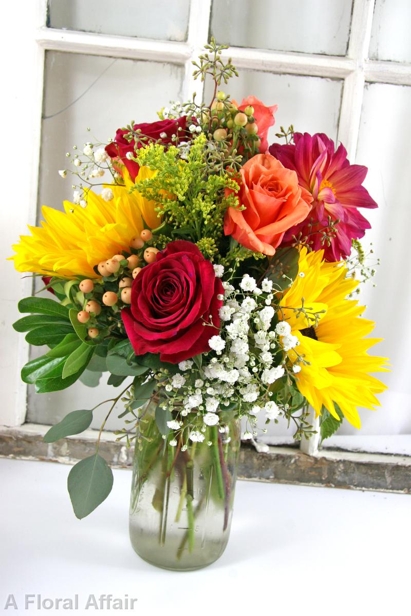 RF0581-Bright Mixed Summer Centerpiece