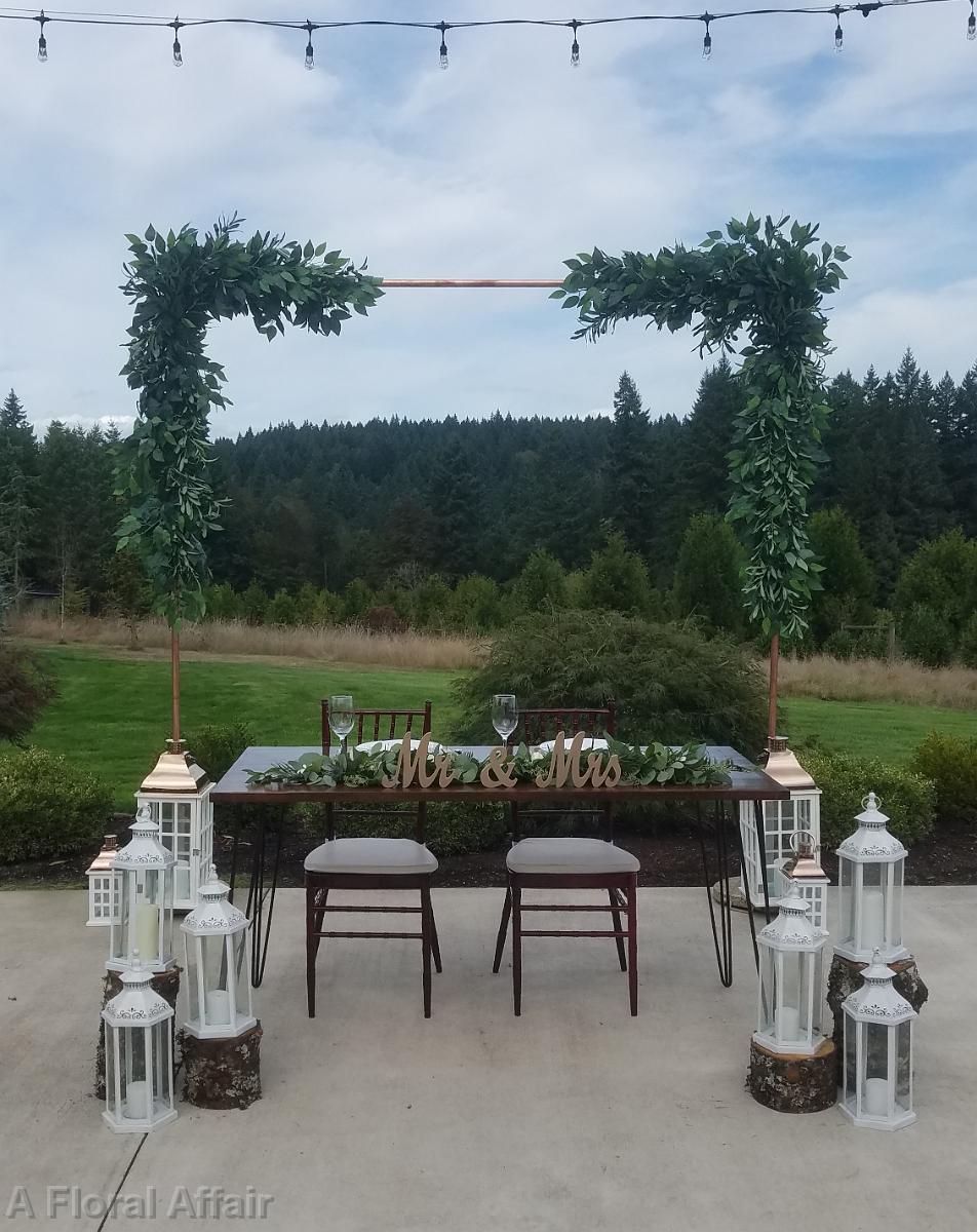 FT0753-Greenery Sweetheart Table Garland