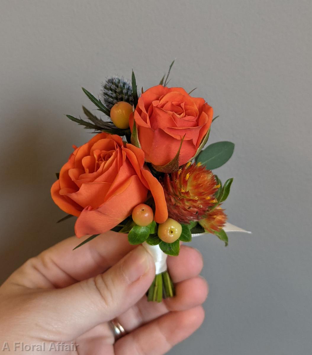 BF0820-Orange boutonniere